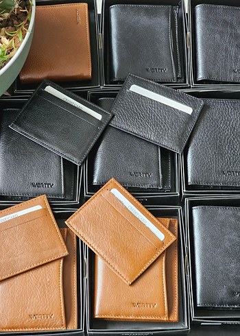 Siyah Deri Erkek Kartlıklı Cüzdanı - Görsel 13