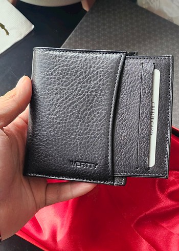 Siyah Deri Erkek Kartlıklı Cüzdanı - Görsel 9