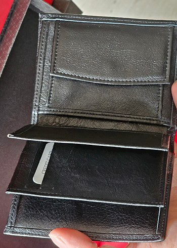 Hakiki Deri Siyah Klasik Erkek Cüzdanı - Görsel 6