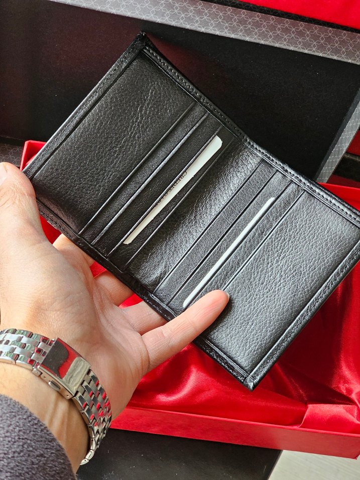 Hakiki Deri Siyah Klasik Erkek Cüzdanı - Görsel 5