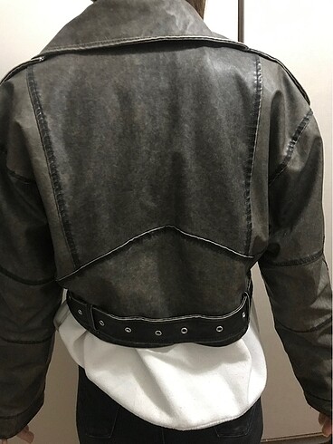 Diğer DERİ BIKER CEKET VINTAGE