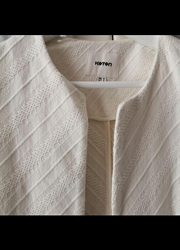 Kısa kollu keten ceket  - Görsel 2