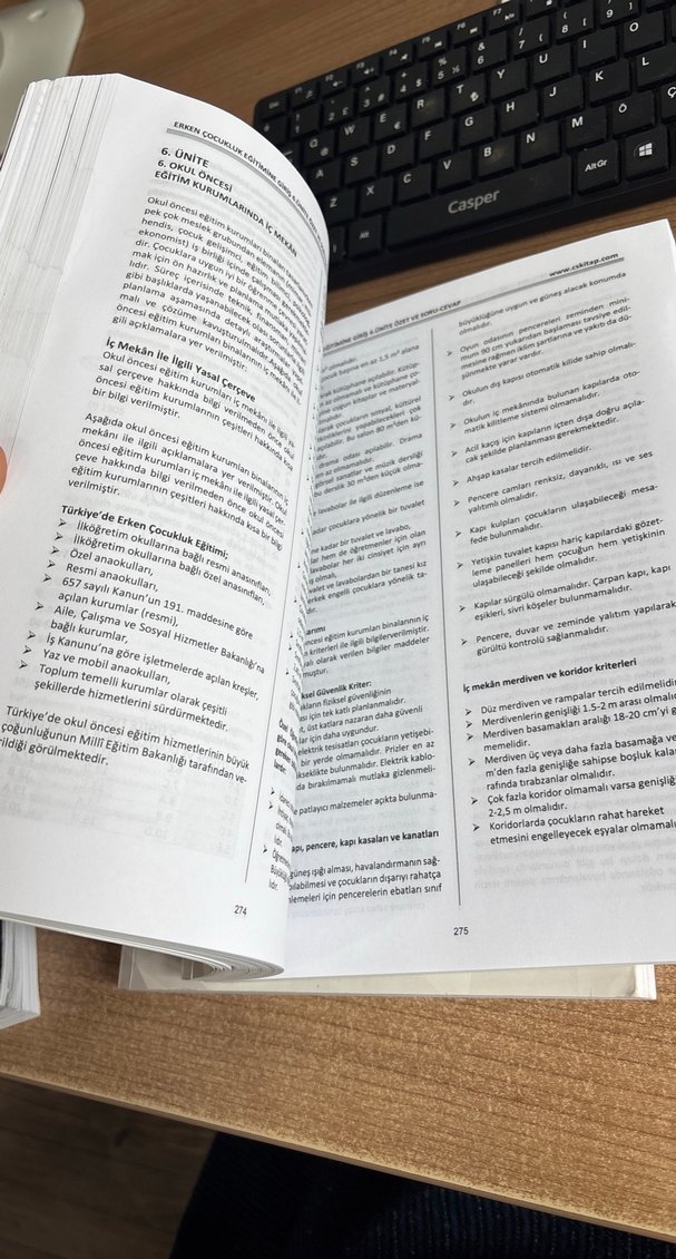 Çocuk Gelişimi Lisans Güz Dönemi 2. Sınıf cs kitap - Görsel 2