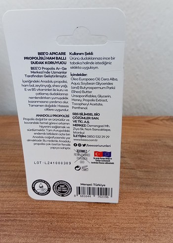Beeo Apicare Dudak Koruyucu Balm - Görsel 2