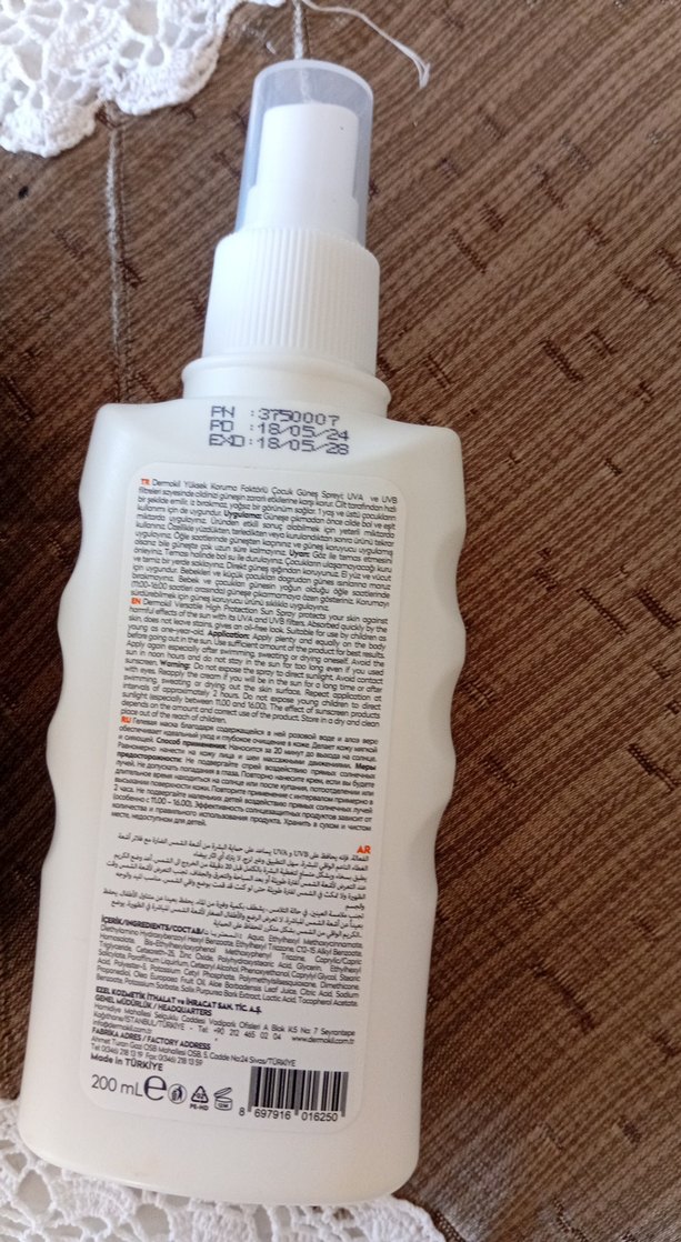 Dermokil Bronzlaştırıcı Yağ ve Çocuk Güneş Spreyi SPF 50 - Görsel 3