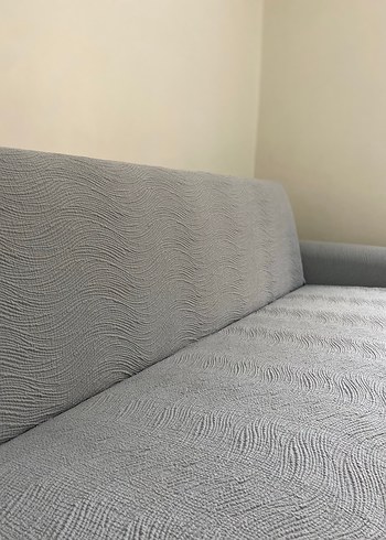 Gri Modern Desenli Kanepe Örtüsü