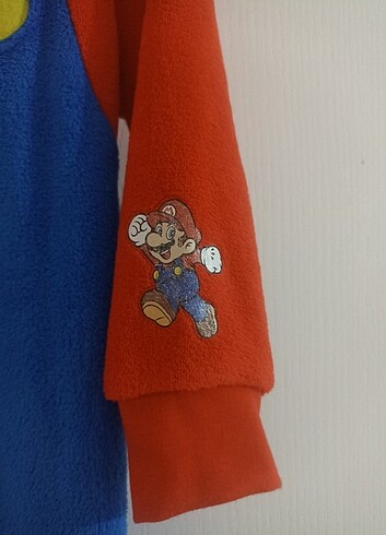 4 Yaş Beden çeşitli Renk H&M marka polar kumaş süper Mario çocuk tulumu 