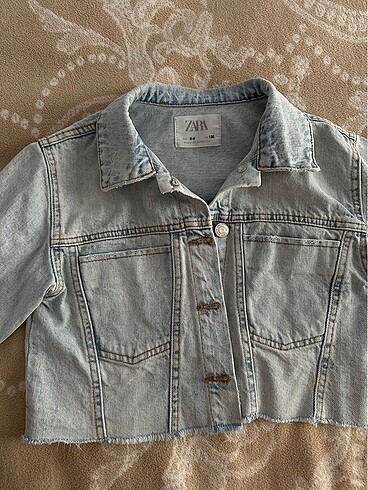 Zara crop kız çocuk ceketi