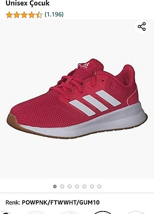40 Beden pembe Renk Adidas runfalcon k