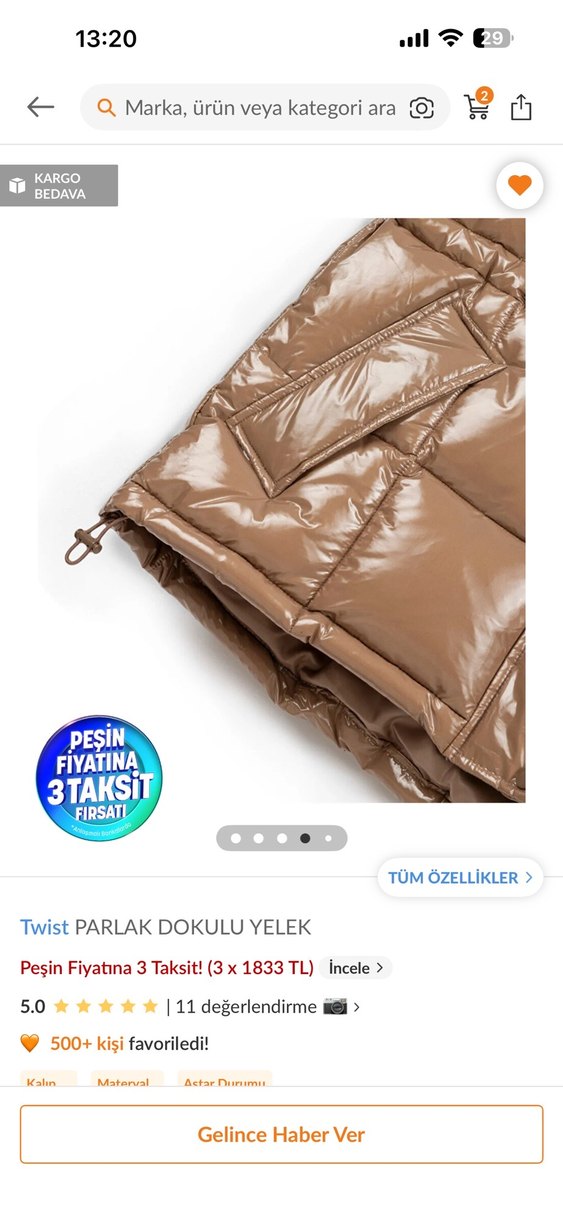 Twist Yelek - Görsel 2