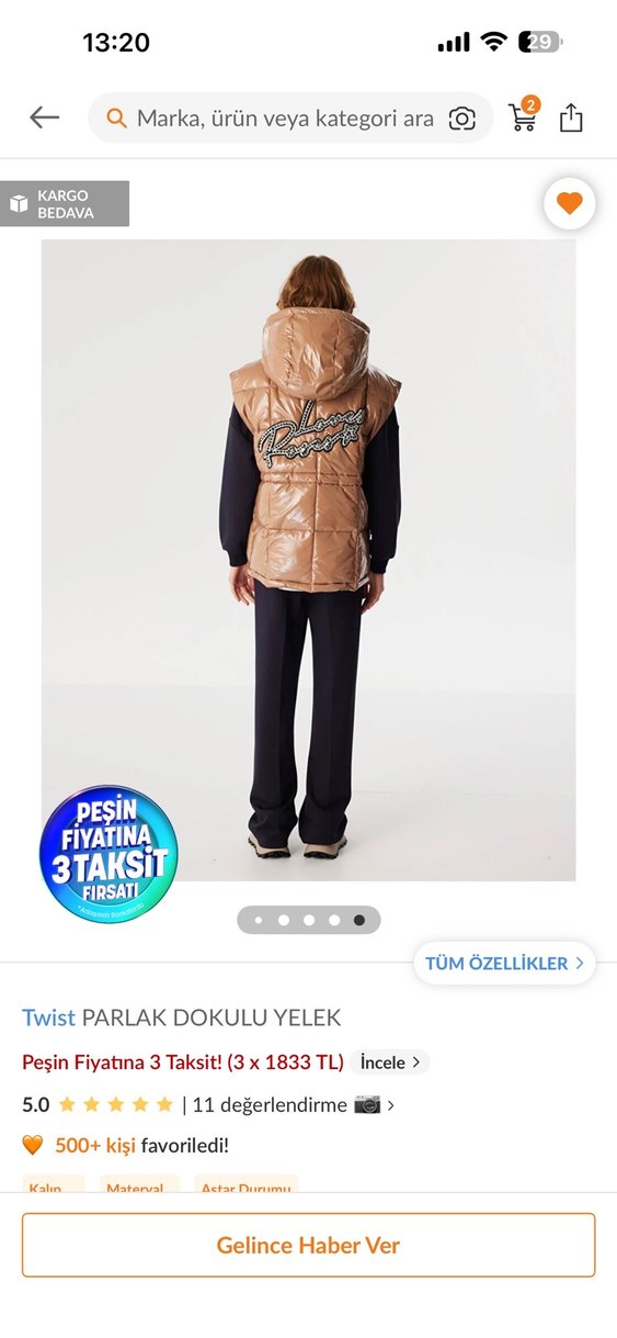 Twist Yelek - Görsel 4