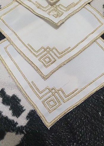 İşlemeli kahve sunum peçetesi 6 li fiyatı dir - Görsel 3