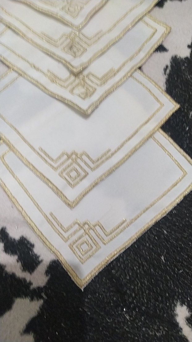 İşlemeli kahve sunum peçetesi 6 li fiyatı dir - Görsel 2