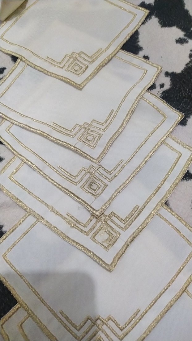 İşlemeli kahve sunum peçetesi 6 li fiyatı dir - Görsel 4