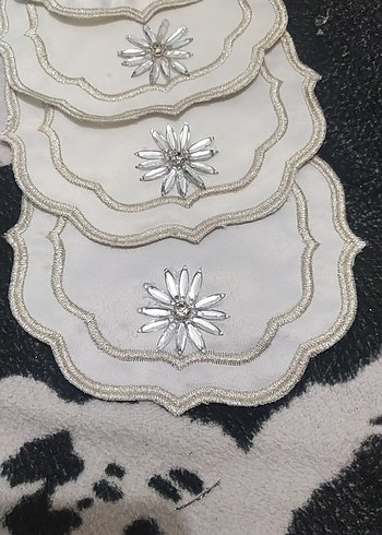 kahve peçetesi taşlı gri 6 li fiyatıdır - Görsel 2