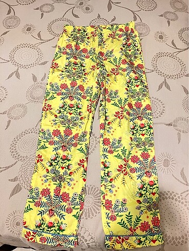 15-16 Yaş Beden çeşitli Renk pamuklu pijama takımı