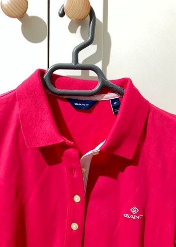 Kız Çocuk fuşya Polo Yaka Tişört - Görsel 3