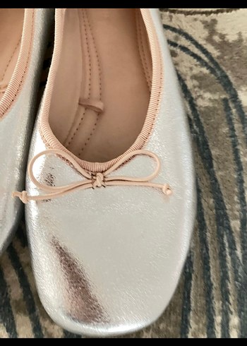 Simli gri parlak babet - Görsel 2