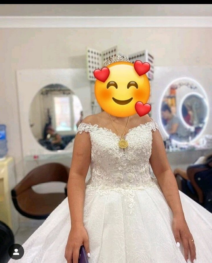 Acil satılık Straplez Prenses Model Beyaz Gelinlik - Görsel 3