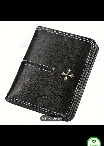  Beden Siyah gotik vintage cüzdan zara