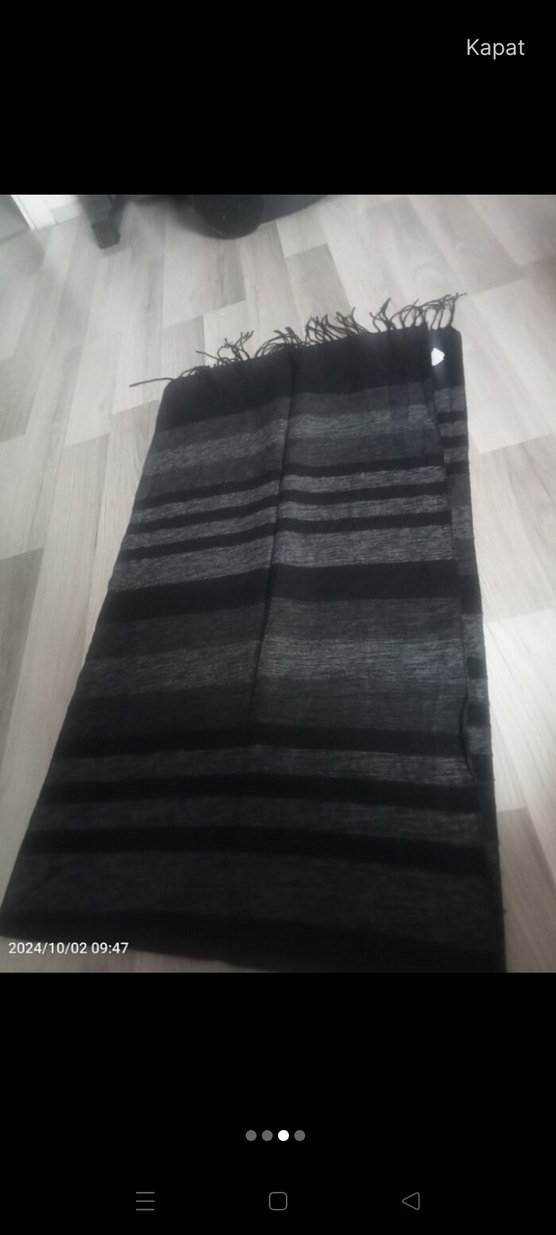 Yün Bohem Püsküllü Şal - Görsel 3