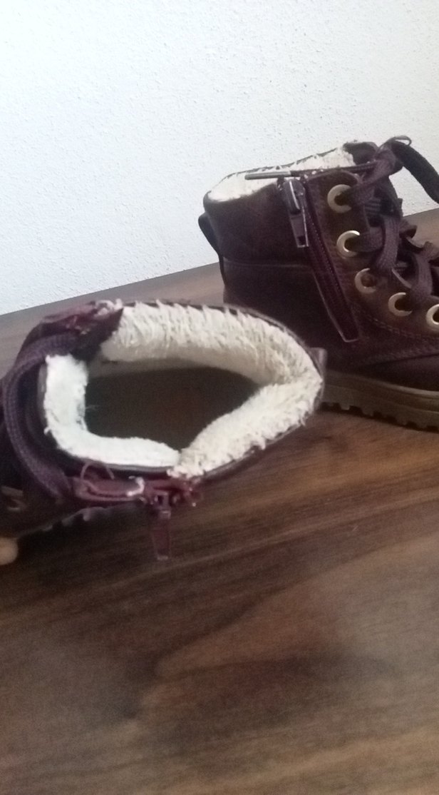 Kız Çocuk Kahverengi Deri Tokalı Bot İçi yünlü kinetix marka - Görsel 3