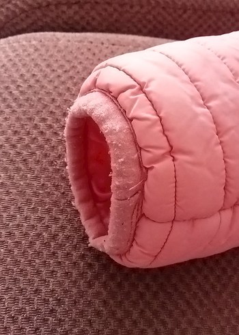 Kız Çocuk Pembe Kapüşonlu Fermuarlı Mont - Görsel 4