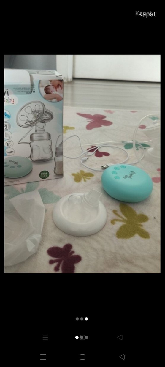 Turkuaz Renkli Kiwi Baby Göğüs Pompası - Görsel 2