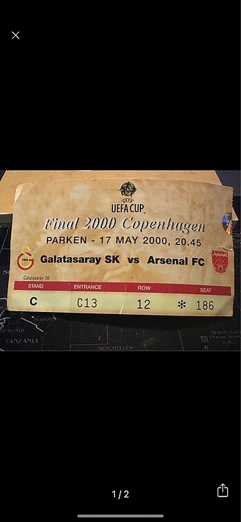 Galatasaray vs Arsenal UEFA Kupası Bilet