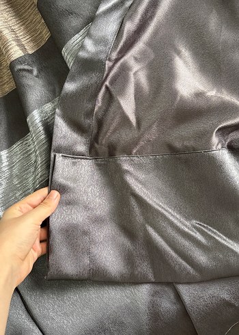 Koyu Kahverengi Çağdaş Düz Fon Perde - Görsel 5