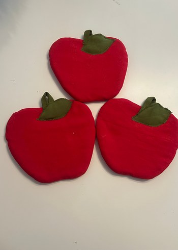 Kırmızı Elma Şeklinde Fırın Eldiveni - Görsel 2