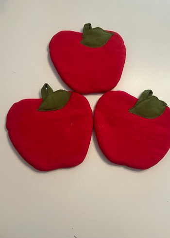 Kırmızı Elma Şeklinde Fırın Eldiveni - Görsel 3