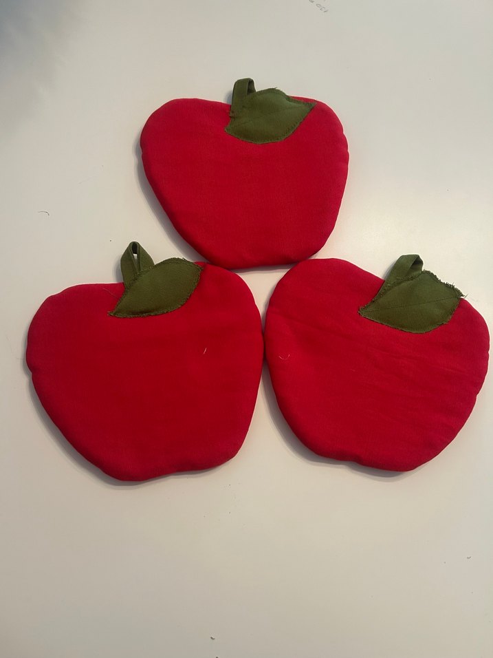 Kırmızı Elma Şeklinde Fırın Eldiveni - Görsel 2