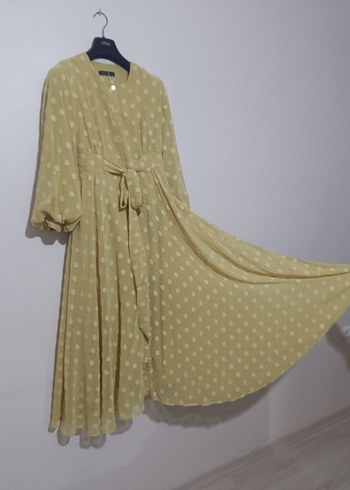 Sarı Bohem Uzun Elbise - Görsel 3