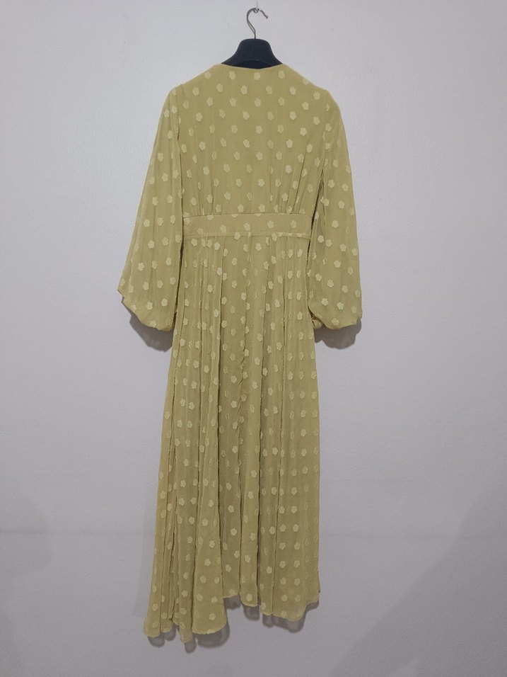 Sarı Bohem Uzun Elbise - Görsel 5