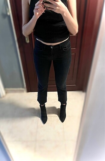 J Brand Vintage Siyah Slim Kot Pantolon
