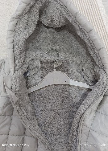 Gri Bebek Kayak Tulumu, Kürklü Detaylı - Görsel 2