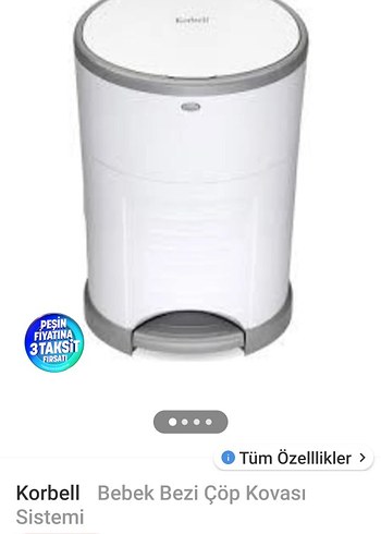 Bebek Bezi Atık Kutusu - Korbell - Görsel 4