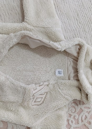 Kız Çocuk Beyaz Peluş Eşofman Takımı - Görsel 4