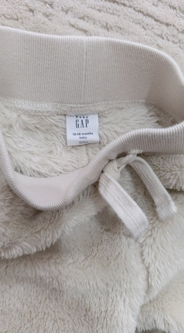 Kız Çocuk Beyaz Peluş Eşofman Takımı - Görsel 5