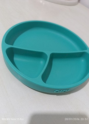 Turkuaz Bölmeli Çocuk Tabak Seti - Görsel 2