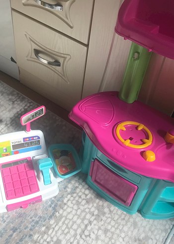 Beden Renkli Pembe Eğitici Mutfak Oyuncağı