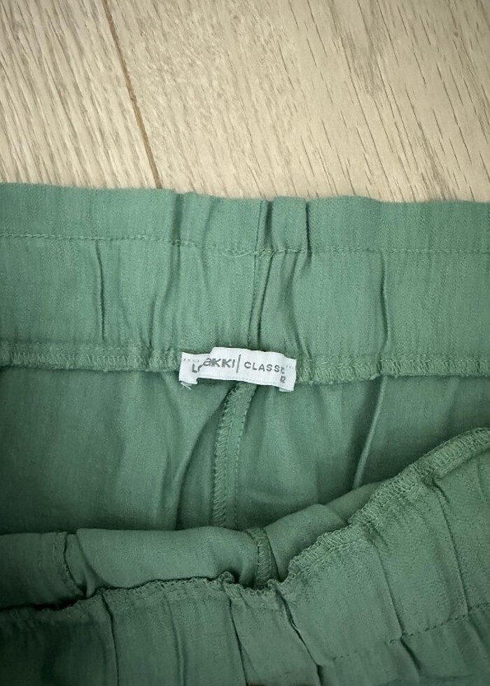 Yeşil kapri pantolon - Görsel 4