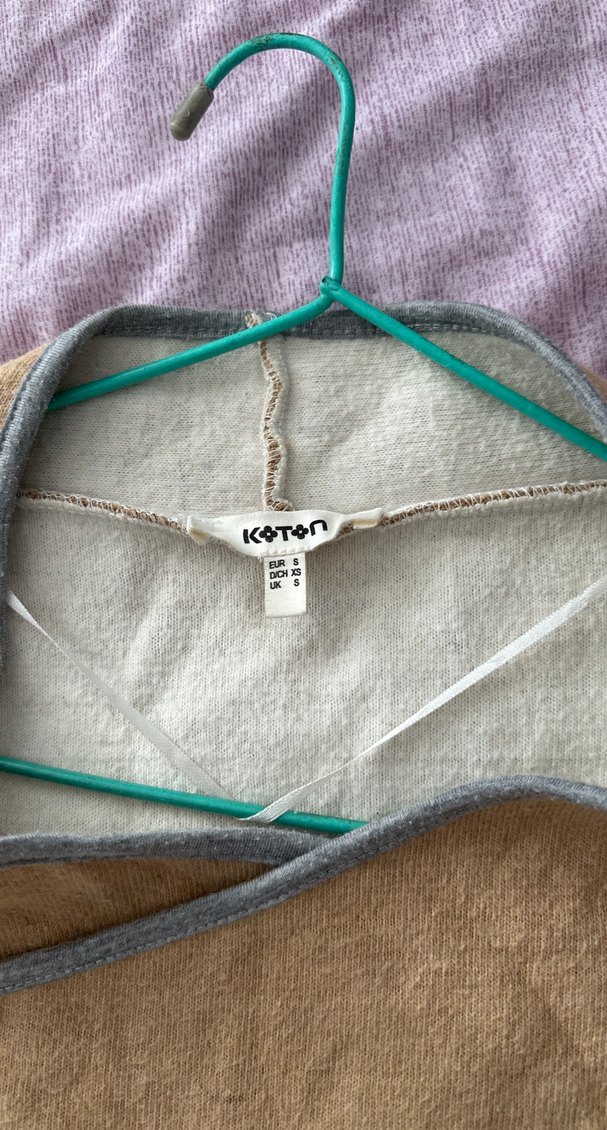 Bej Kadın Keten Midi Boy Düğmeli Ceket - Görsel 3