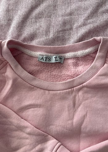 Pembe Rahat Kesim Kadın Sweatshirt - Görsel 3