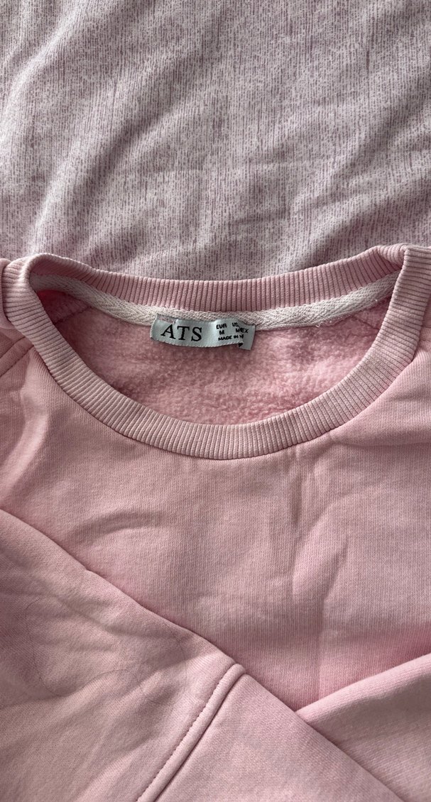 Pembe Rahat Kesim Kadın Sweatshirt - Görsel 3