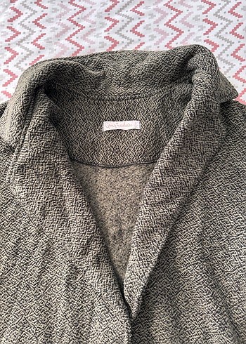 Uzun yeşil ceket hırka - Görsel 2