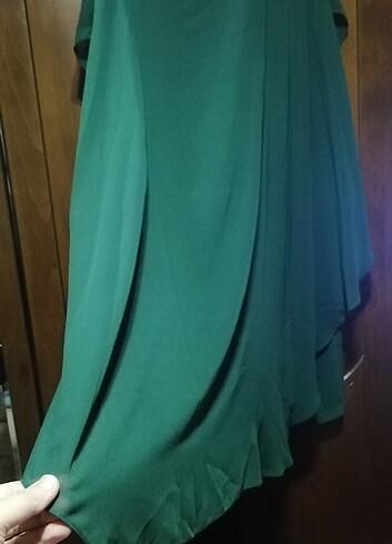 Pelerinli Kısa Elbise - Görsel 6