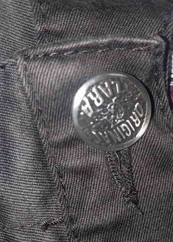 Zara Erkek Siyah Baskılı Fermuarlı Pantolon - Görsel 7