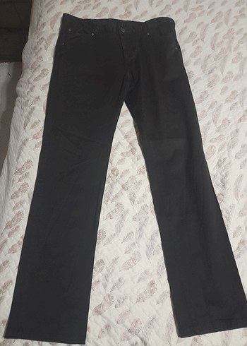 Zara Erkek Siyah Baskılı Fermuarlı Pantolon - Görsel 5